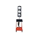 Steady LED Remote Control LED Red Yellow Green 30W Solar Traffic Trailer Sign