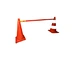 130cm to 210cm ABS extendable traffic cone bar for traffic barrier