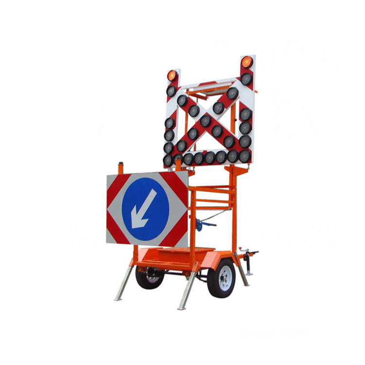 Solar Traffic Arrow Sign Trailer_
