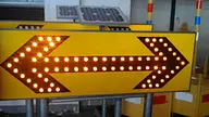 Solar traffic sign