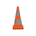 retractable led light traffic cone