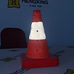 lime green traffic cones