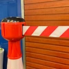 red white warning tape