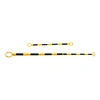 Portable Black Yellow Reflective Hard PVC Soft Ring 2 meter Extendable Retractable Traffic Cone Bar