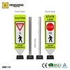 rebound warning bollard