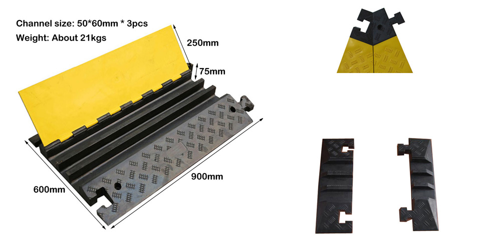 3 Channel Cable Ramp