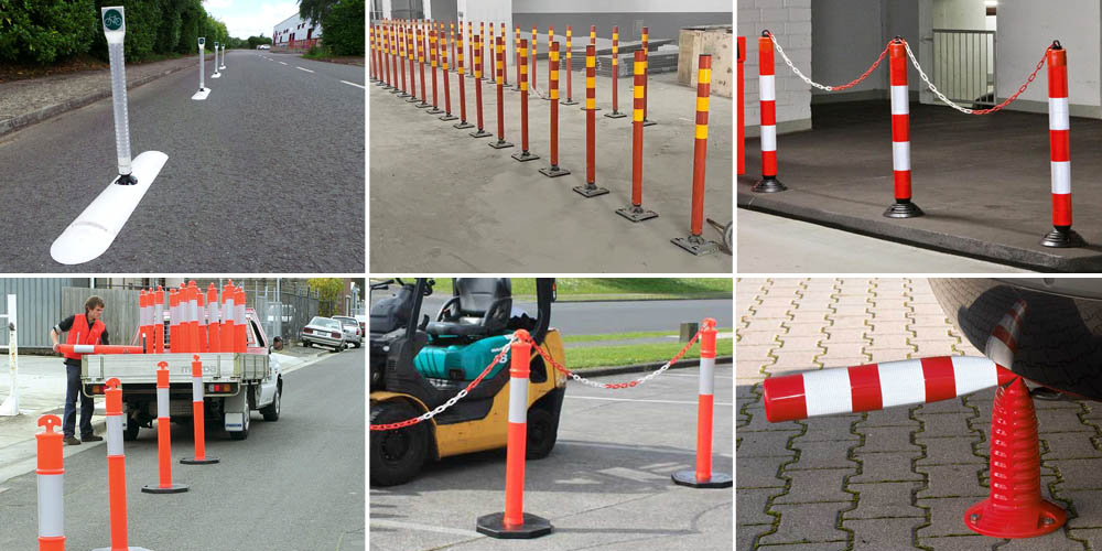 road traffic safety delineator post