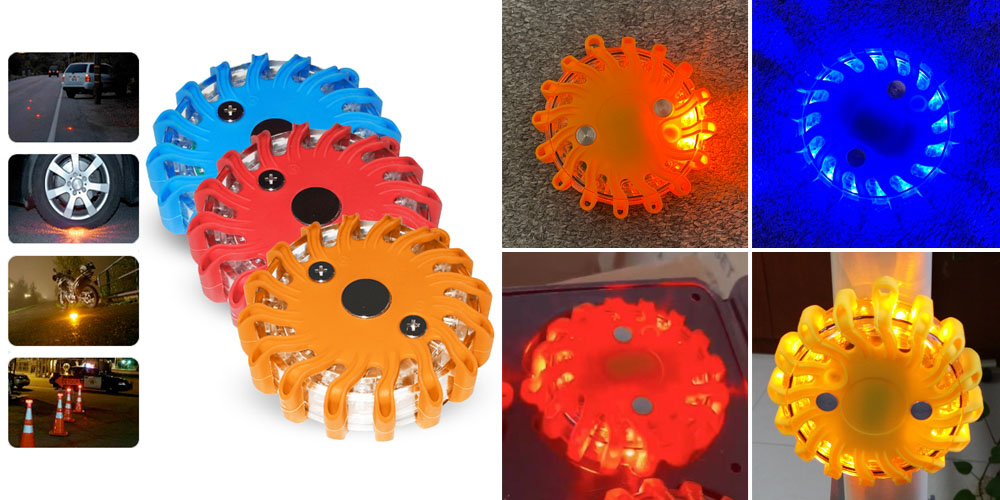 Flashing LED Road Flare Safety Light
