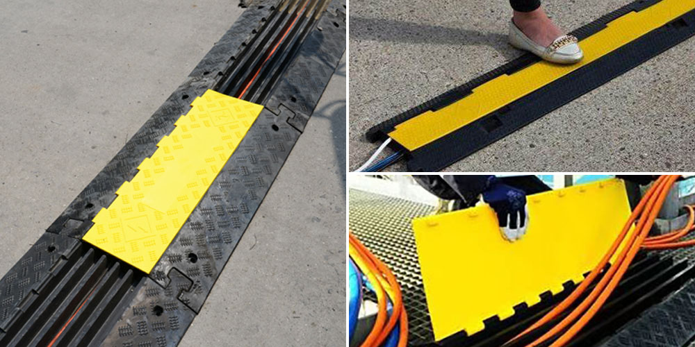 Rubber Road Crossing Cable Protector
