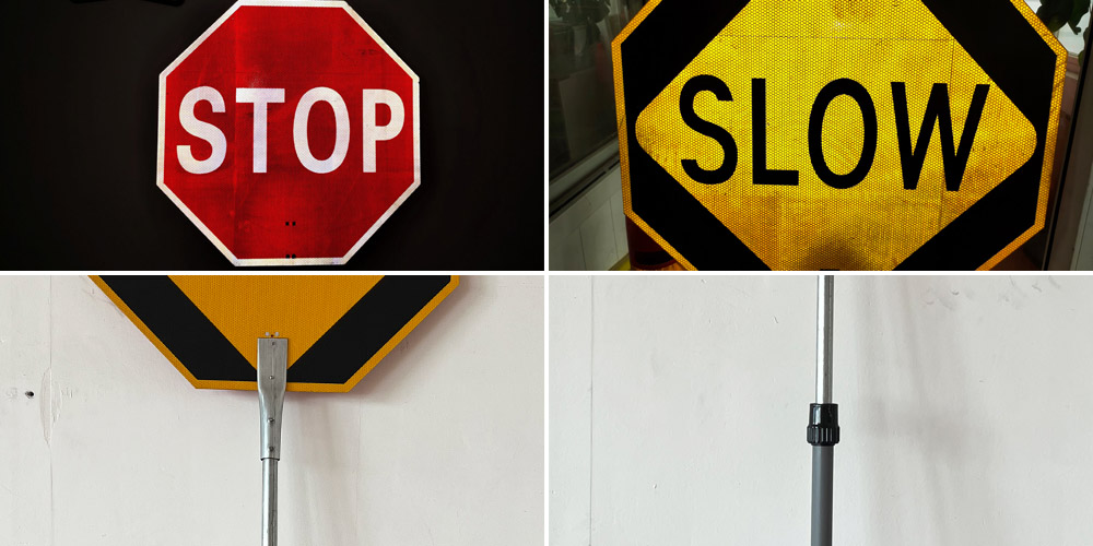 Safety Hand Held Stop Slow Sign