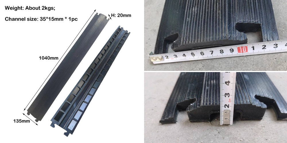 Rubber Cable Protector One Channel