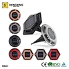 Stainless Hot Sale Yard Decoration Lawn Lamp Waterproof Hexagon Circle Disc 12 LED Solar Pathway Light