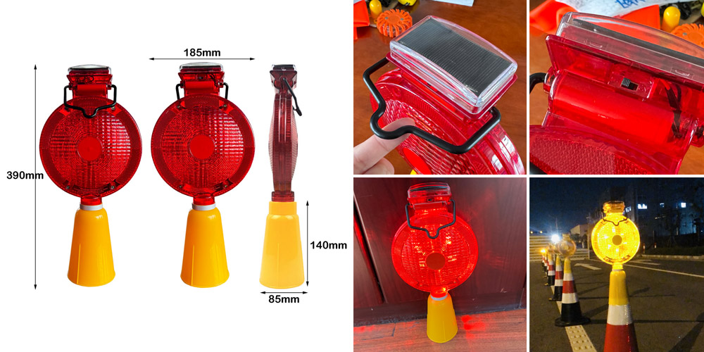 solar led warning light