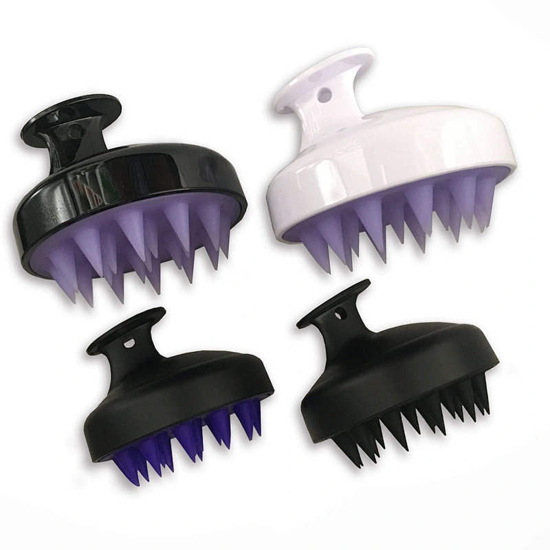 Private Logo Small Cleaning Invigorating Head Hair Rejuvenating Scalp Scrubber Shampoo Massage Brush