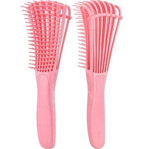 New Design Plastic  Integrated Convenient And Practical Detangling Hair Brush For Salon