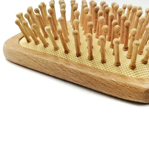 Goat Baby Hair Brush Wooden Hair Brush and Comb Set Waterproof
