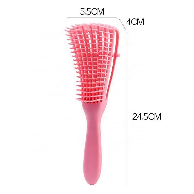 B1756 Powerful Function Tangle Removal Women Men Salon Detangler Natural Hair Brush Multi Color Scalp Massage Curly Plastic Comb