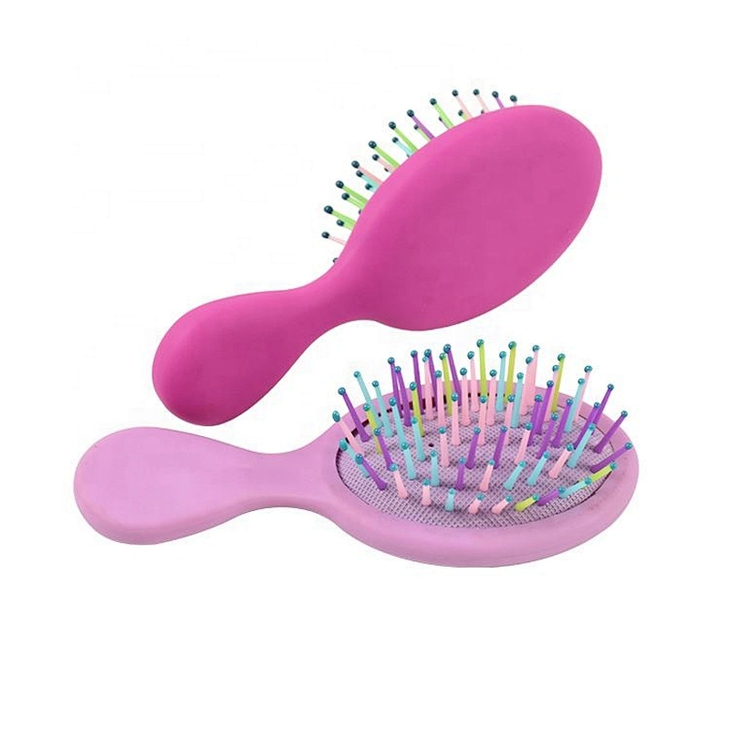 New Fashion Eco Hairbrush Black Pocket Travel Kids Nylon Pins Mini Hair Brush