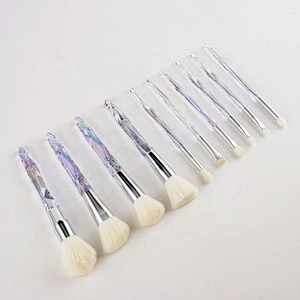 Custom Logo Gift Box Makeup Brushes 10Pcs Rainbow Face Eye Make Up Brush Kit