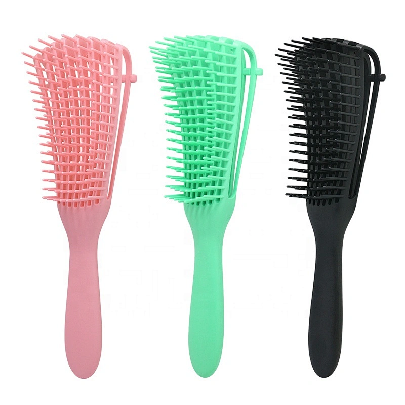 2020 China Supplier Hot Designer Paddle Detangling Salon Custom Comb Glitter Bling Scalp Eco Friendly Hair Massage Brush Set