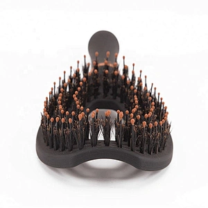 New Design Private Label Plastic Vent Hair Brush Curved For Detangling Boar Bristle