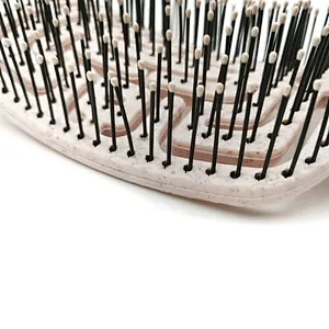 Supply Cheap Pop Detangling Eco-friendly Hair Brush Plastic Handle Hair Brush Waterproof