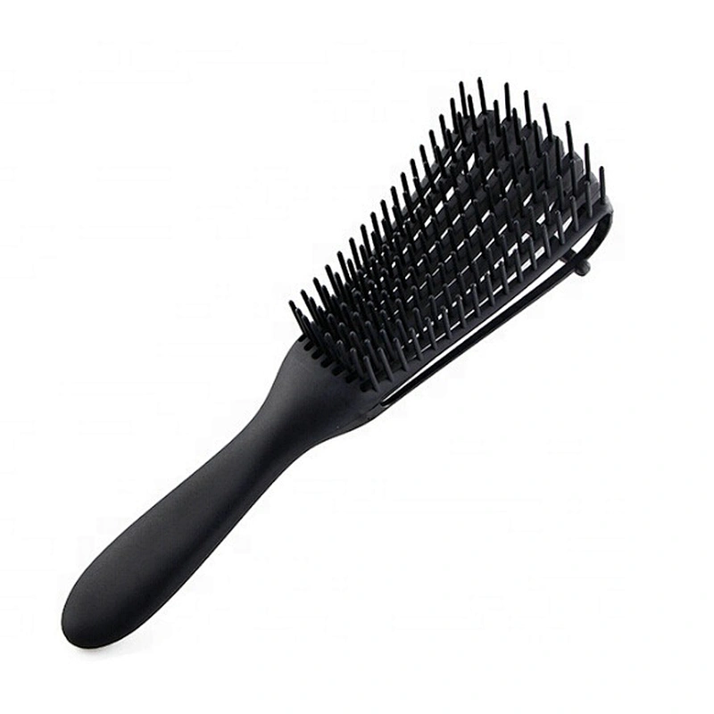 Wholesale Custom Logo Products Eight Rows Detangling Massage Detangle Hair Brush For Curly