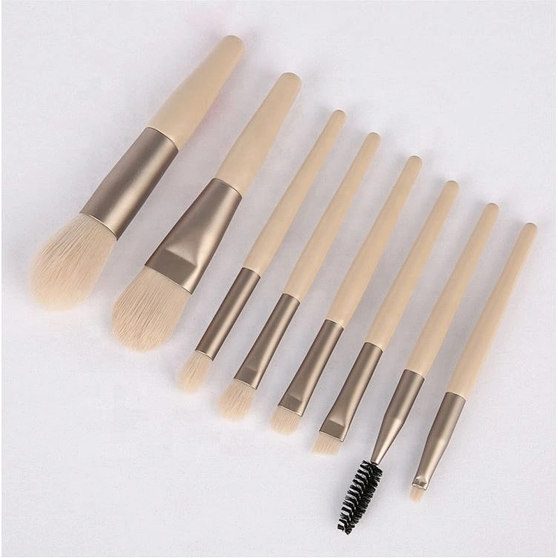 Mini 8 - Pack Professional Makeup Brush Set Brushes Factory Stock