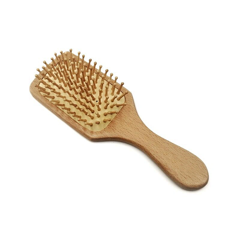 Goat Baby Hair Brush Wooden Hair Brush and Comb Set Waterproof