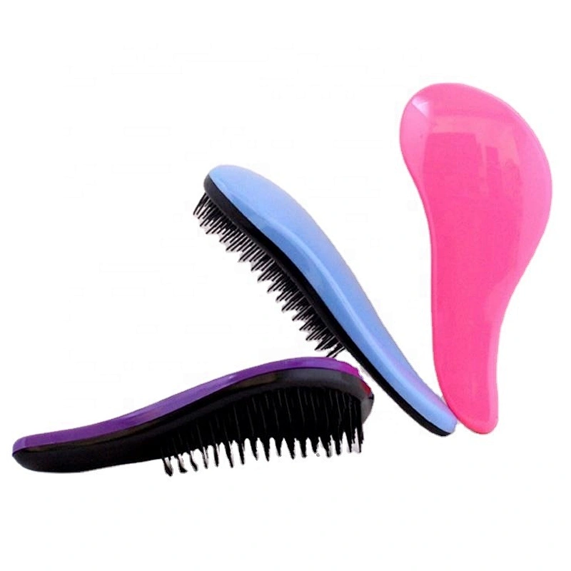Wholesale Magic Anti-static Handle Tangle Massage Plastic Detangling Hair Brush