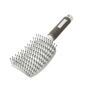 Anti-Static Curved Round Metal Hair Extension Wig Massage Private Label Ionic Custom Logo Detangling Wide Tooth Brush Combs