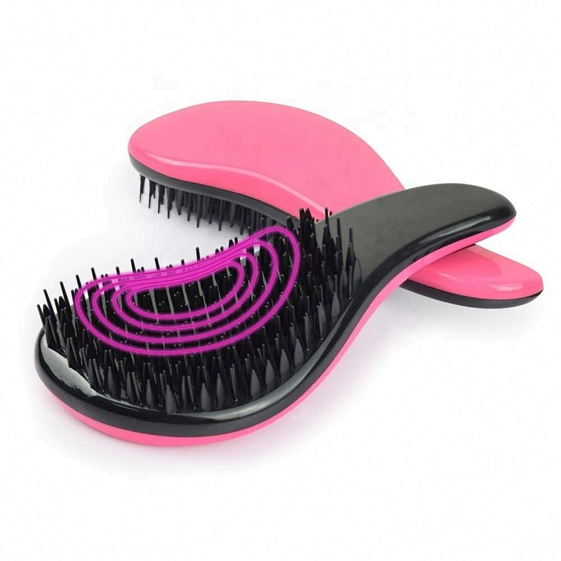 Customized Color Logo Detangling Hair Brush Comb Classic For Curly