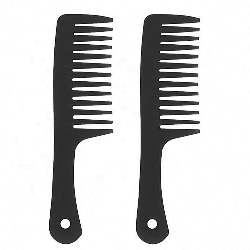 Hair accessories women's big comb colorful plastic wet and dry wide tooth purple hair comb