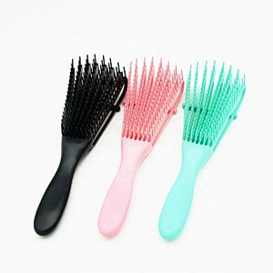 Professional Women Afro Detangling Hair Brush For Black Natural Kinky Wavy Curly