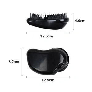 2020 Hot sale cheap durable plastic cover TPE tooth detangling hairbrush
