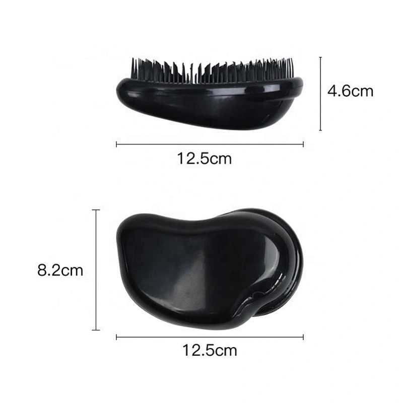 2020 Hot sale cheap durable plastic cover TPE tooth detangling hairbrush