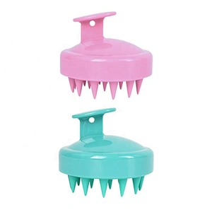 Wholesale Hot selling in Amazon Deep Cleaning Hair Silica Gel Silicone Massage Shampoo Brush