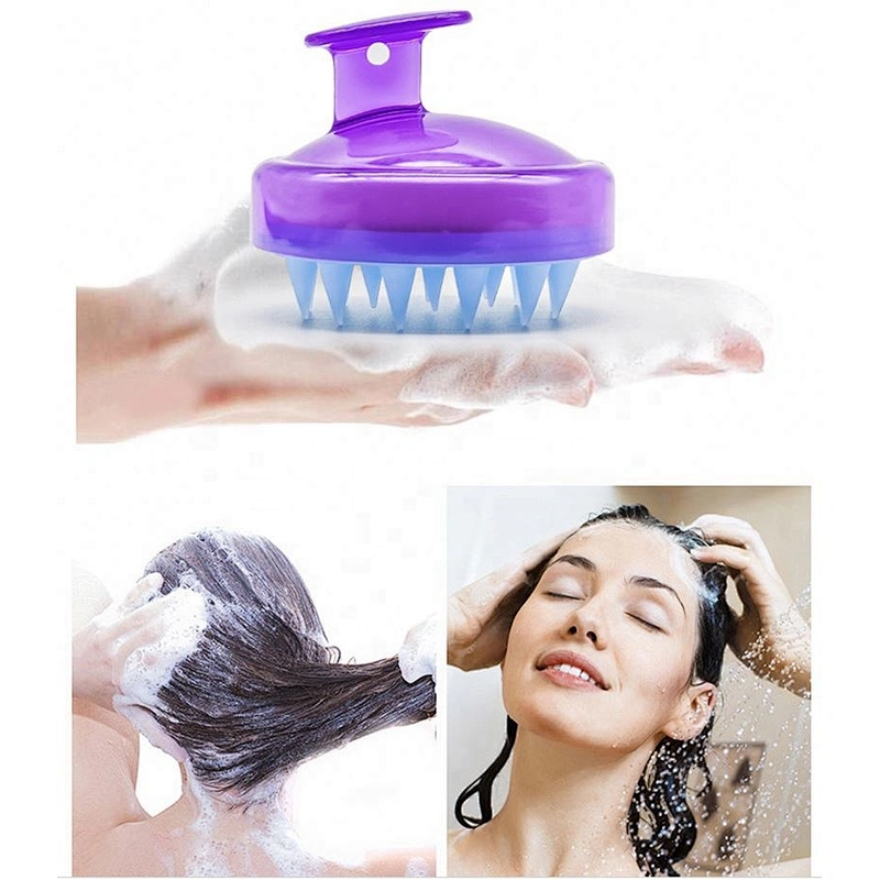 Hair Brush Manual Silicone Scalp Massager Shampoo For Growth