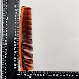 2020 New Design Amazon hot selling amber color hair comb plastic hair salon comb wholesale
