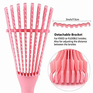 Wholesale Curve Fast Drying Octopus Brush 8 Rows Vent Anti-Static Scalp Massage Detangling Hair