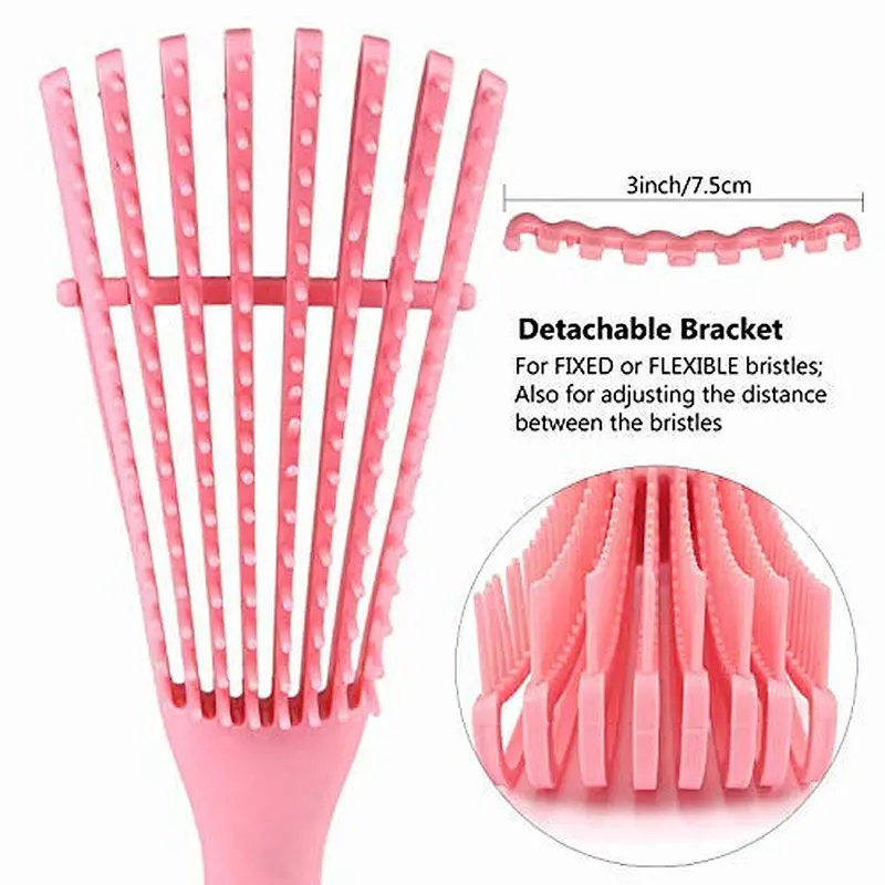 Wholesale Curve Fast Drying Octopus Brush 8 Rows Vent Anti-Static Scalp Massage Detangling Hair