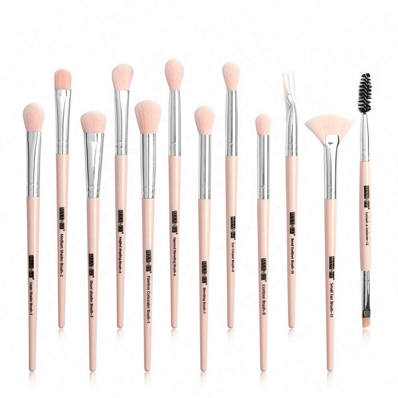 12Pcs Premium Face Cosmetic Brushes High Quality Makeup Brush Set For Foundation Blending Blush Concealer Eye   Shadow Eyebrow