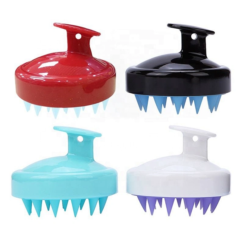 Silicone Shampoo Scalp Shower Washing Hair Massage Brush Style Beauty Barber Comb