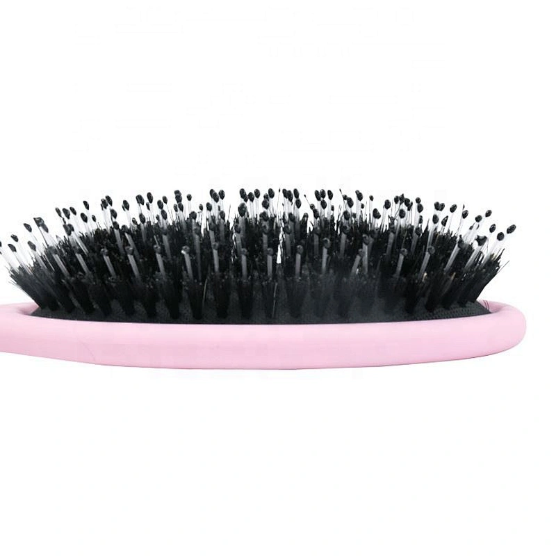 Professional Pink Hair Extension Loop Brush Mix boar bristle Cushion wig Brush for women beauty