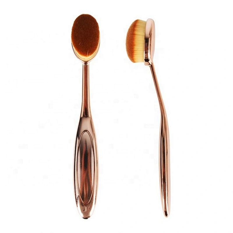 Factory wholesale deft design soft comfortable skin-touching gold black pink for women ultrafine fiber fur makeup Brush