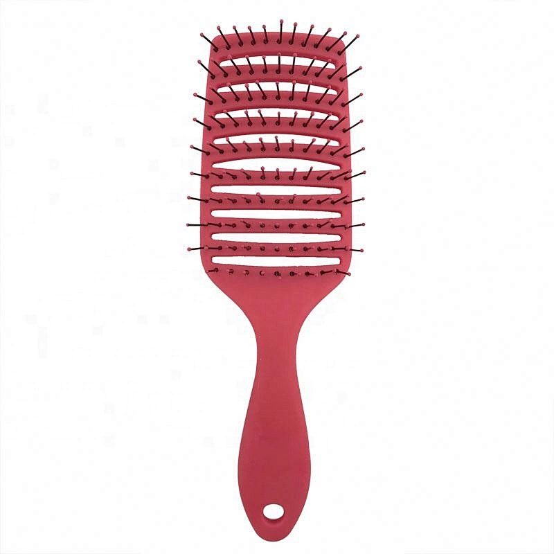 2020 Hot Selling Matte Finish Wide Curved Vent Detangling Hair Brush