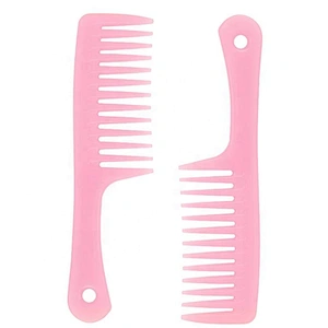 Plastic personal magic salon barber hair dye custom logo detangling comb wide tooth