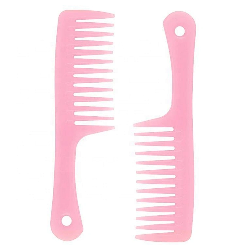 Plastic personal magic salon barber hair dye custom logo detangling comb wide tooth