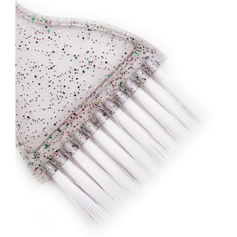 New brand wholesale hair salon kit quality soft plastic hair dye tail brush two-sided comb