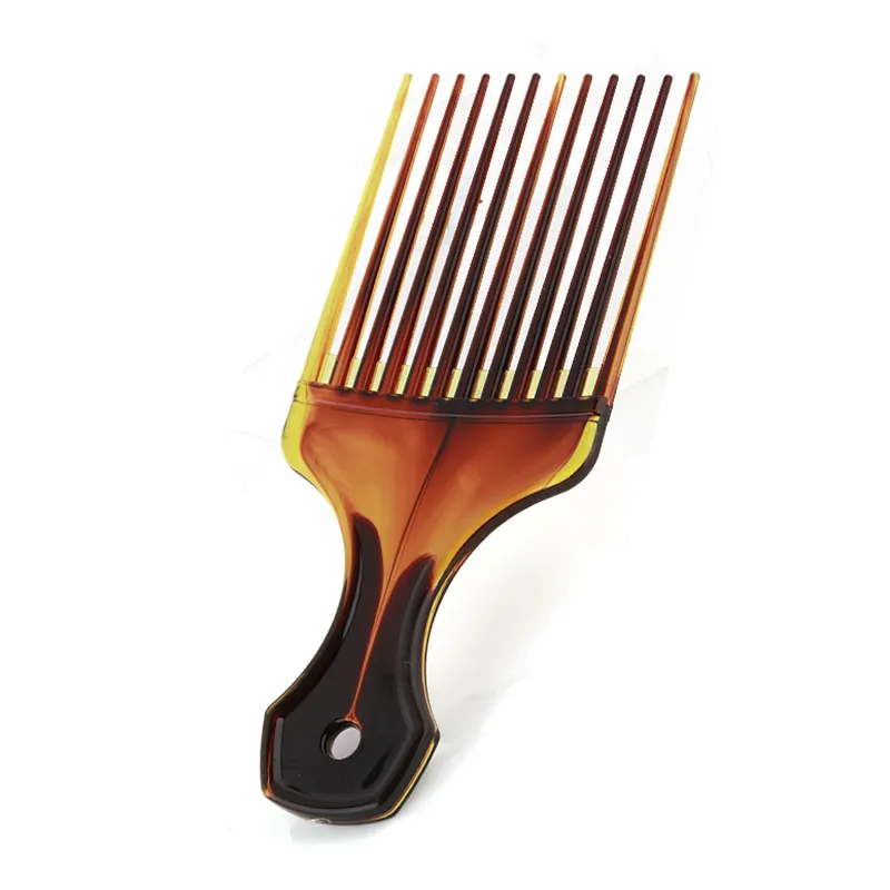 Xinlinda brand hot selling durable amber Customized Logo Colors Afro head massage beard comb